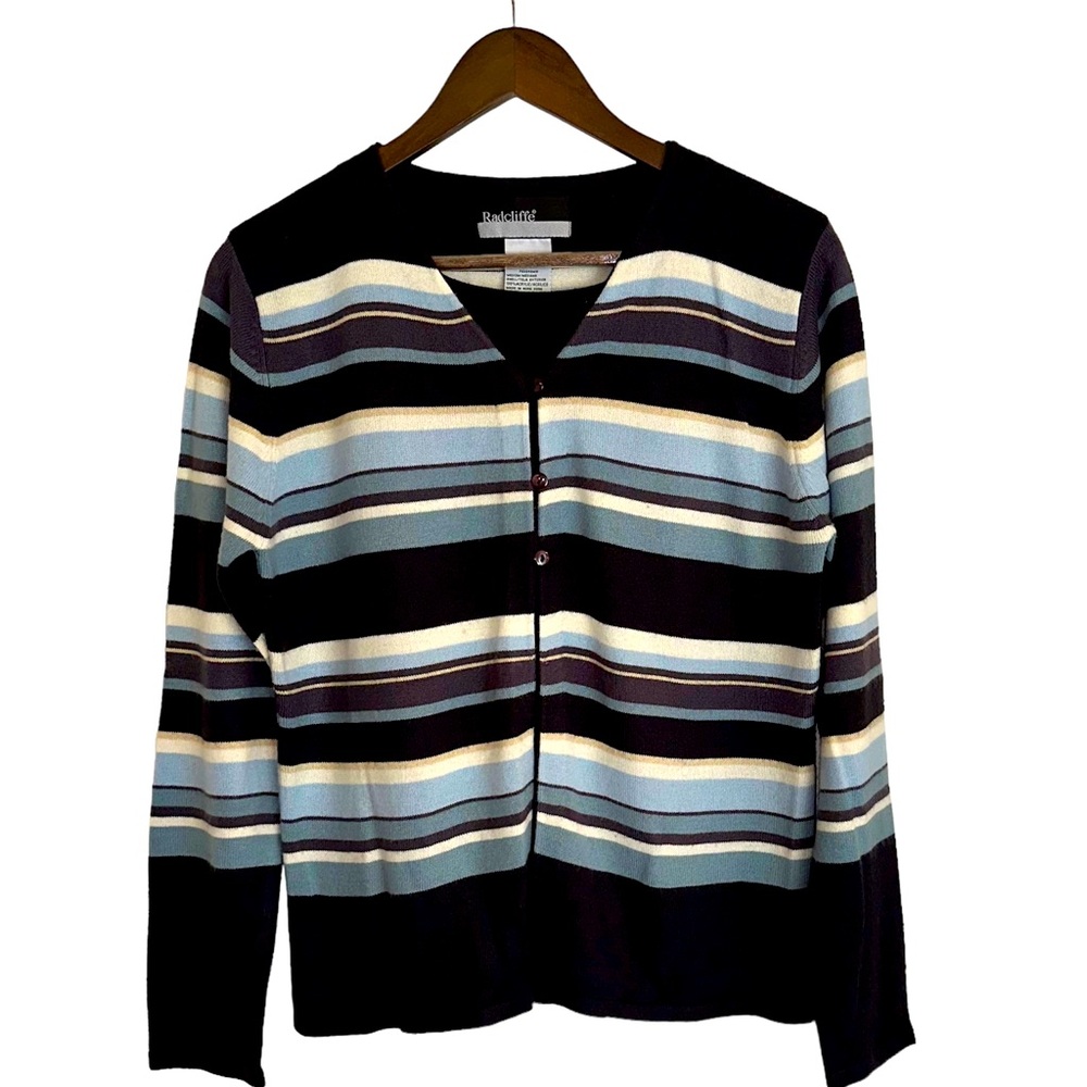 Radcliffe striped layered knit top women’s medium